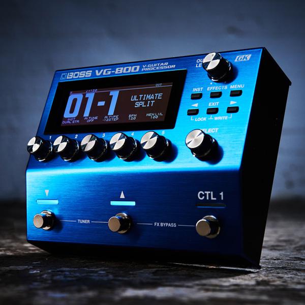 Boss Multieffektgerät VG-800 mit Gitarrentonabnehmer und Kabel
