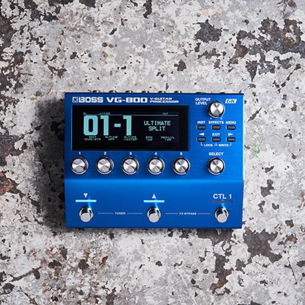 Boss Multieffektgerät VG-800 mit Gitarrentonabnehmer und Kabel