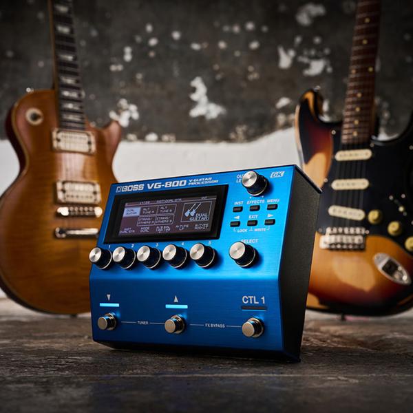 Boss Multieffektgerät VG-800 mit Gitarrentonabnehmer und Kabel