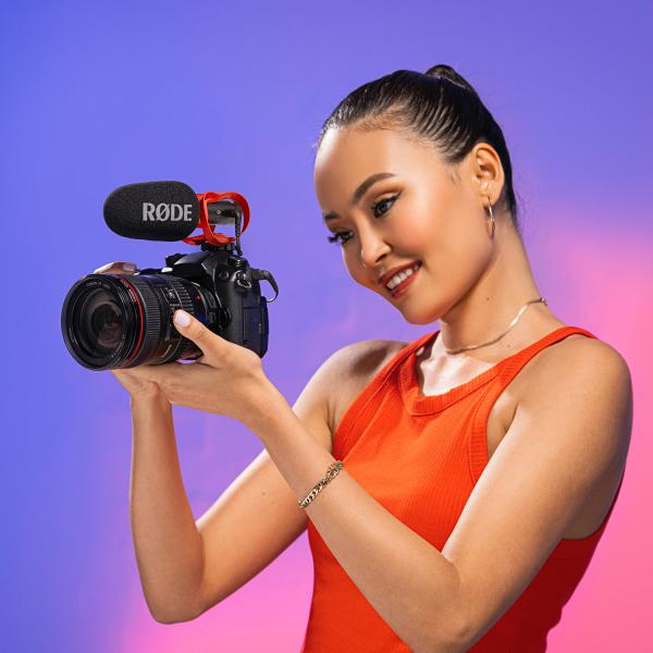 Rode Mikrofon Videomic Go II Helix Richtmikrofon mit Windschutz und Tuch