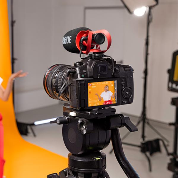 Rode Mikrofon Videomic Go II Helix Richtmikrofon mit Windschutz und Tuch