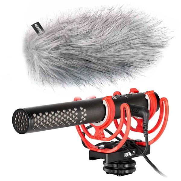 Rode Videomic NTG Kamera-Mikrofon mit Fellwindschutz WSWH