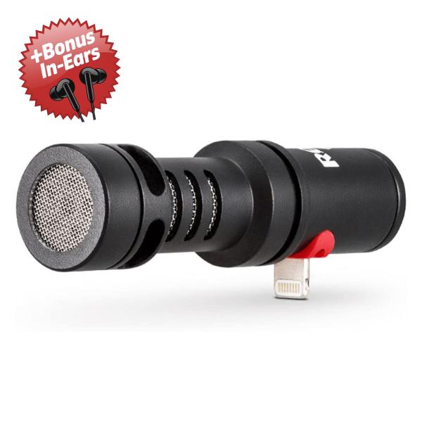 Rode VMML Videomic Me-L für iOS Geräte + Bonus In-Ear Kopfhörer