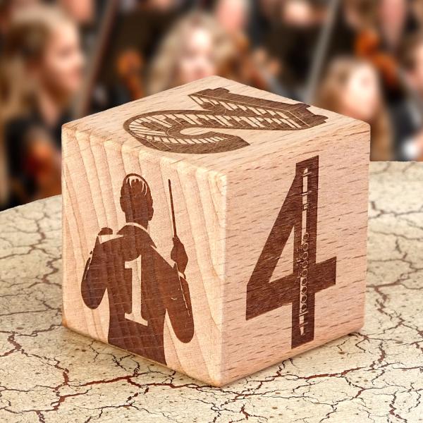 keepdrum Musikwürfel Klassik Geschenkidee 4cm