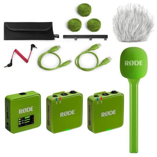 Rode Mikrofon-Funksystem Wireless GO Gen 3 Interview Set Grün