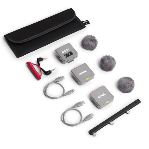 Rode Mikrofon-Funksystem Wireless GO Gen 3 Stone Grau Interview Set 1