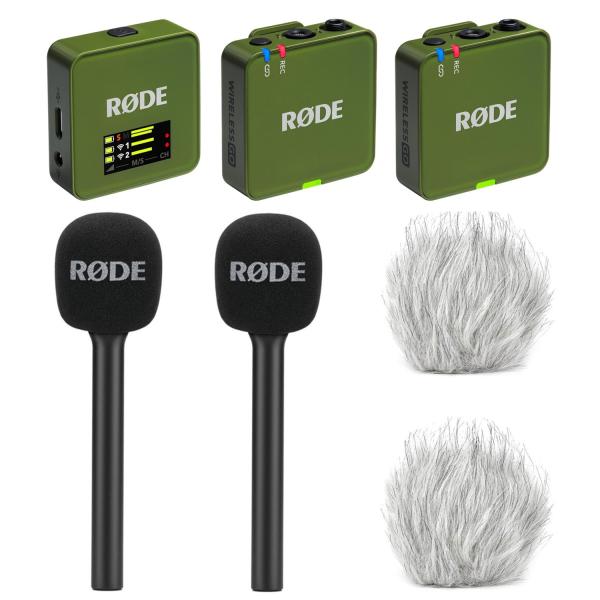 Rode Mikrofon-Funksystem Wireless GO Gen 3 Moss Khaki Interview Set 2