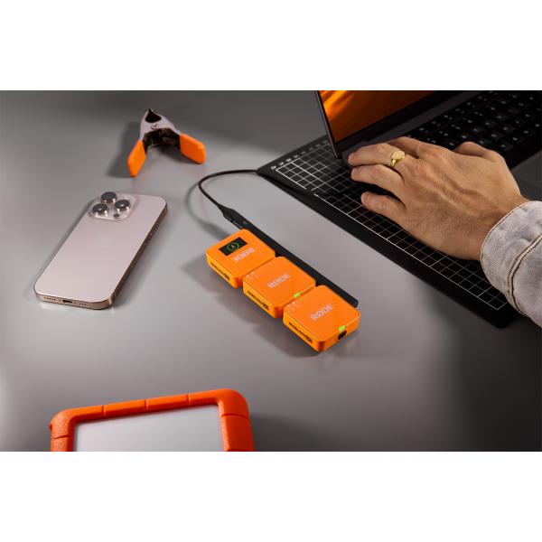 Rode Mikrofon-Funksystem Wireless GO Gen 3 Orange