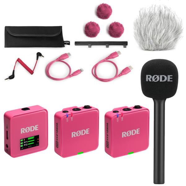 Rode Mikrofon-Funksystem Wireless GO Gen 3 Pink Interview Set 1