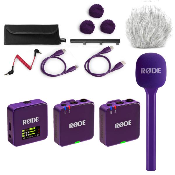 Rode Mikrofon-Funksystem Wireless GO Gen 3 Interview Set Lila