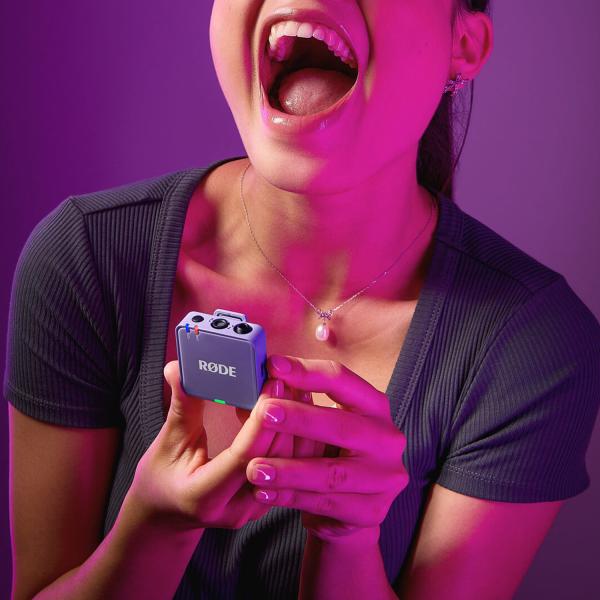 Rode Wireless GO Gen 3 Lila mit 2x Lavalier GO und 2x WS05