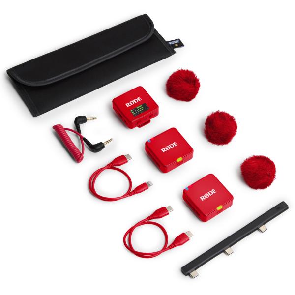 Rode Mikrofon-Funksystem Wireless GO Gen 3 Rot Interview Set 1