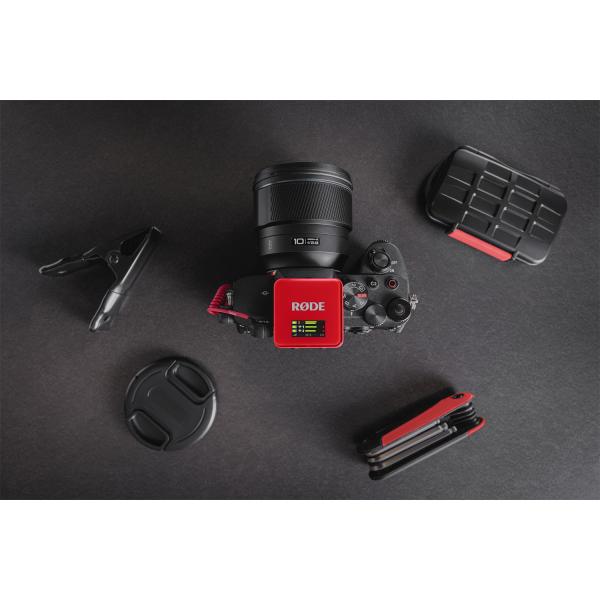 Rode Mikrofon-Funksystem Wireless GO Gen 3 Rot mit Softcase