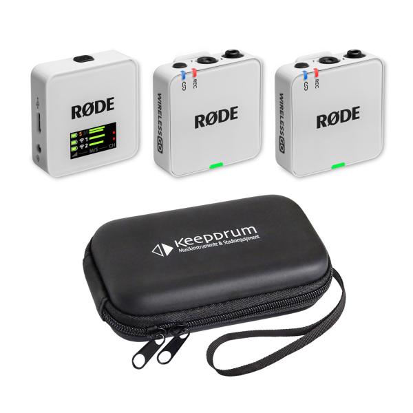 Rode Mikrofon-Funksystem Wireless GO Gen 3 Weiss mit Softcase