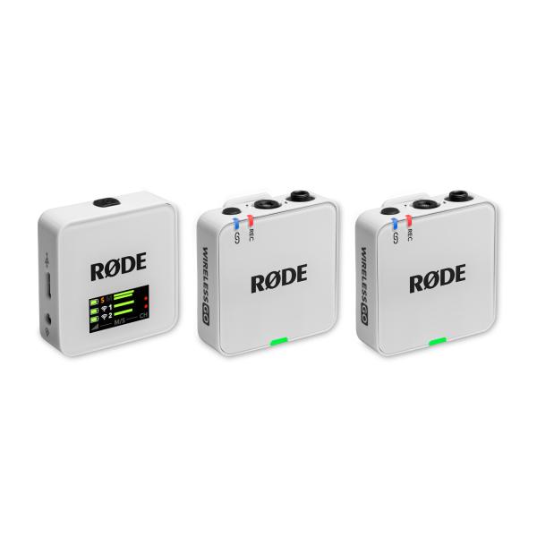 Rode Mikrofon-Funksystem Wireless GO Gen 3 Weiss mit Tuch