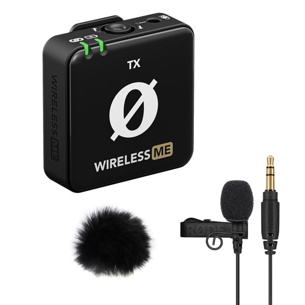 Rode Wireless ME TX Modul mit Lavalier GO und Windschutz