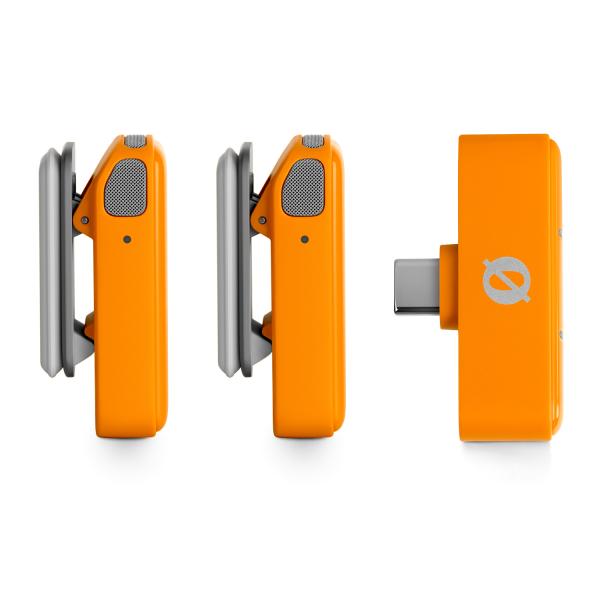 Rode Wireless Micro Mikrofon-System USB-C Orange mit Netzteil
