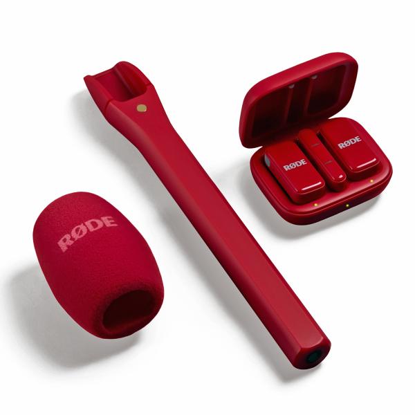 Rode Mikrofon-Funksystem Wireless Micro USB-C Interview Set Rot