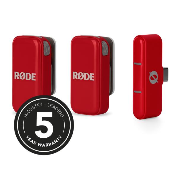 Rode Wireless Micro Drahtloses Mikrofon-System USB-C Rot