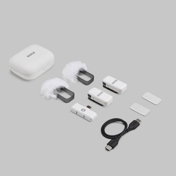 Rode Wireless Micro Drahtloses Mikrofon USB-C Weiss mit Soft-Case