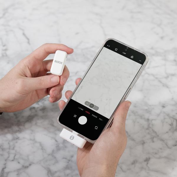 Rode Wireless Micro Drahtloses Mikrofon USB-C Weiss mit Soft-Case
