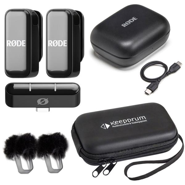 Rode Wireless Micro Drahtloses Mikrofon-System USB-C mit Soft-Case