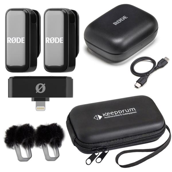 Rode Wireless Micro Drahtloses Mikrofon Lightning mit Soft-Case