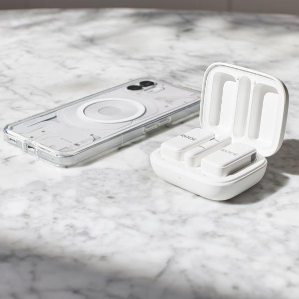 Rode Mikrofon-Funksystem Wireless Micro Lightning Interview Set Weiss