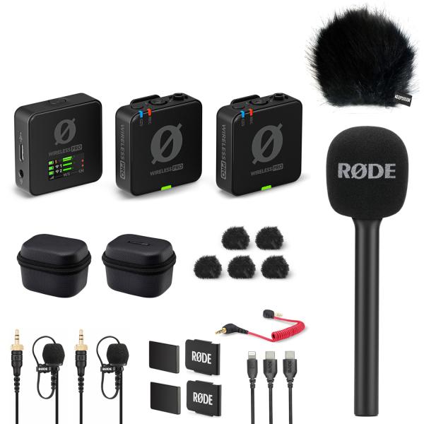 Rode Wireless Pro Mikrofon-Set mit Handadapter und Windschutz