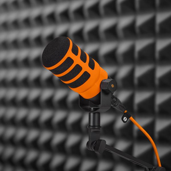Rode Mikrofon Podmic mit WS14O Popschutz und Kabel