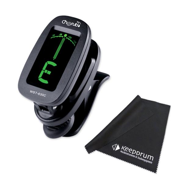 Cherub Stimmgerät WST-630 Clip-On Tuner mit Tuch