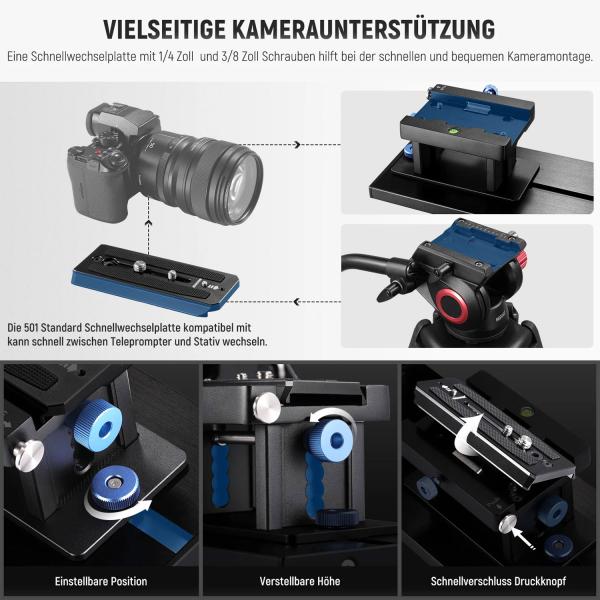 Neewer Teleprompter X-17 II für Content-Creator