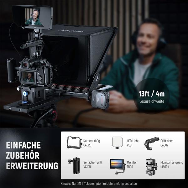 Neewer Teleprompter X-17 II für Content-Creator
