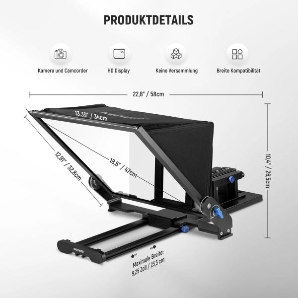 Neewer Teleprompter X-17 II für Content-Creator