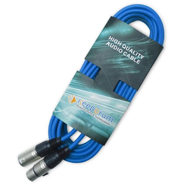 keepdrum Mikrofonkabel Set XLR 3-polig Länge 10m in 7 Farben