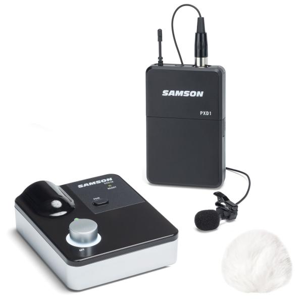 Samson Drahtlos-System XPDm Lavalier mit Windschutz Weiss
