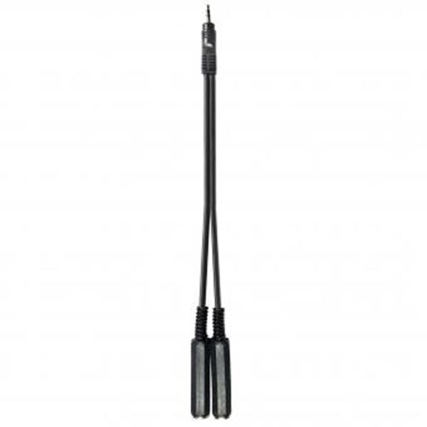 keepdrum YC006 Y-Adapter Klinke Splitter 2x Buchse 6,35mm - 1x Miniklinke-Stecker 3,5mm