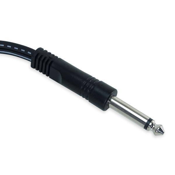 keepdrum YC017 Y-Adapter 6,3mm Mono Klinke zu Stereo RCA Cinch Stecker