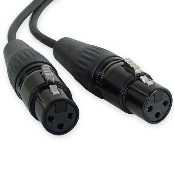 keepdrum YC020 Y-Adapterkabel XLR-Splitter 2x Buchse - 1x Stecker