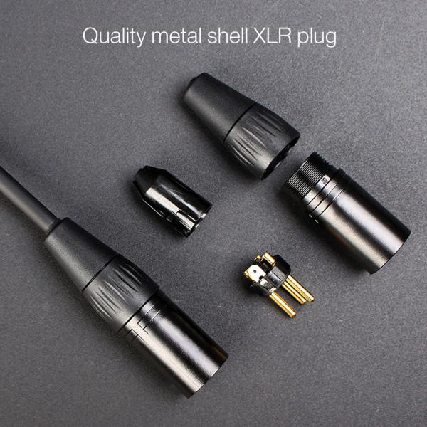 keepdrum YC020 Y-Adapterkabel XLR-Splitter 2x Buchse - 1x Stecker