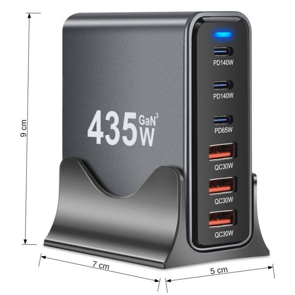 keepdrum USB-Schnell-Ladestation YMX435 6 Anschlüsse
