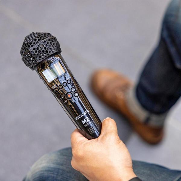 Zoom M2 MicTrak 2-Kanal Audio Recorder mit Windschutz
