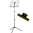 K-M Notenständer Schwarz 100-1 mit Notenklammer