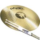 Paiste 101 Brass 18 Crash Ride Becken mit Sticks