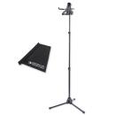 K-M Tablet-PC-Stativ 19775 Tablet Halter 10-16 Zoll mit Tuch