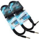 keepdrum GC-073 6m Stereo Audio-Kabel 6,3mm 2 Stück