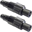 keepdrum ADA038 Speakon-Adapter Steckverbinder 2 STÜCK