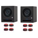 Presonus Studio-Monitor Eris Pro 4 1 Paar mit Boxenfüße Rot