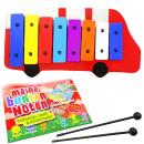 keepdrum Feuerwehr Glockenspiel mit Notenheft