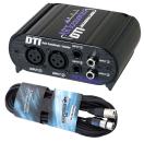 ART DTI passive DI-Box mit XLR-Mikrofonkabel